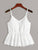 Eyelet Embroidery Ruffle Hem Cami Top