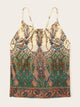 Plus Paisley Print Cami Top