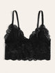 Floral Lace Scalloped Trim Bralette