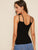 Strappy Neck Rib-knit Fitted Top