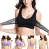 Front Cross Side Buckle Wireless Lace Bra