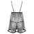 Spaghetti Strap Lace See-through Women Two-piece Lingerie