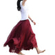 Long Skirts Women Shinning Chiffon Long Skirt