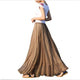 Long Skirts Women Shinning Chiffon Long Skirt