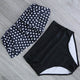 High Waist Bathing Suit Plus Size Swimwear Push Up Bikini Set