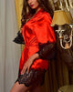 Silk Lace Intimate Sleepwear Robe Night Gown