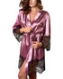 Silk Lace Intimate Sleepwear Robe Night Gown