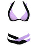 Mix Color Sexy Two Piece Adjust Bust Bikini Set