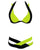 Mix Color Sexy Two Piece Adjust Bust Swimwear