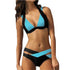 Mix Color Sexy Two Piece Adjust Bust Bikini Set