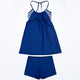 New Style Striped Swimsuit Skirt With Shorts Swimwear