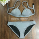 Cute Pink Neoprene Bikini Set Brand Swimsuit