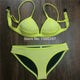 Cute Pink Neoprene Bikini Set Brand Swimsuit