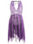 See-through Plus Size Handkerchief Babydoll Dress