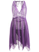 See-through Plus Size Handkerchief Babydoll Dress