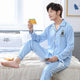 Cotton Pajamas Sets for Women & Men Long Sleeve Loungewear