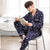 Cotton Pajamas Sets for Women & Men Long Sleeve Loungewear