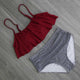 High Waist Swimsuit Halter Sexy Bikini Set
