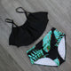 2018 Bikinis Women Swimwear High Waist Swimsuit Halter Sexy Bikini Set Retro Bathing Suits Plus Size Swimwear XXL