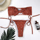 Dot Leopard  Print Swimwear Women Bikini Woman