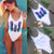 Hot Brabie Pineapple High Cut Leg One Piece Swimsuit