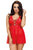 Sexy Red Valentine Sexy Lace Mesh Babydoll Lingerie