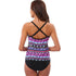 Women Vintage Floral Tribal Two Pieces Tankini Swimdress