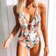 Sexy Off The Shoulder Solid Swimwear One Piece Swimsuit