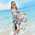 One Piece Swimwear Swimdress with Cover Ups Plus Size