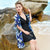 One Piece Swimwear Swimdress with Cover Ups Plus Size