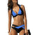 New Split Color Female Swimsuit Cross Sexy Bikini Ladies Swimwear