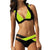 New Split Color Female Swimsuit Cross Sexy Bikini Ladies Swimwear