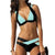 New Split Color Female Swimsuit Cross Sexy Bikini Ladies Swimwear
