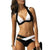 New Split Color Female Swimsuit Cross Sexy Bikini Ladies Swimwear