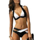 New Split Color Female Swimsuit Cross Sexy Bikini Ladies Swimwear