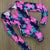 Print Floral One Piece Swimsuit Long Sleeve Swimwear