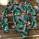 Print Floral One Piece Swimsuit Long Sleeve Swimwear