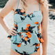 Push Up Tankini Set Swimsuit Plus Two Piece Suits Print Bathing Suit