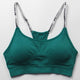 Bandage Strap Shoulder Letter Printed Sport Bra