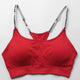 Bandage Strap Shoulder Letter Printed Sport Bra