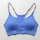 Bandage Strap Shoulder Letter Printed Sport Bra