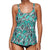 Top Swimwear Print Swimdress Two Pieces Swimsuit Large Size