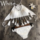 Swimwear Women Crochet Bikini Top Tassel Beachwear Set