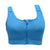 Sports Bra Padded Wirefree With Front Zipper Closure