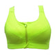 Sports Bra Padded Wirefree With Front Zipper Closure