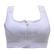 Sports Bra Padded Wirefree With Front Zipper Closure