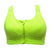 Sports Bra Padded Wirefree With Front Zipper Closure