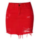 High Waist Short Denim Skirt female