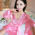 Floral Sleepwear Lingerie Robe Nightdress