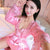 Floral Sleepwear Lingerie Robe Nightdress